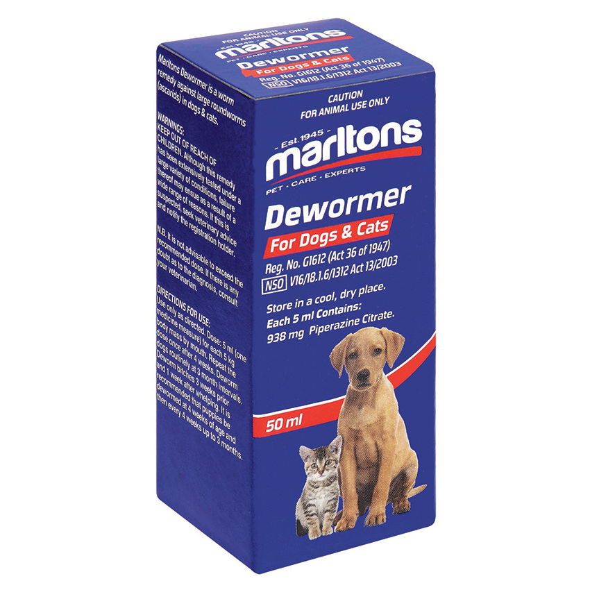Marltons D Wormer 50Ml