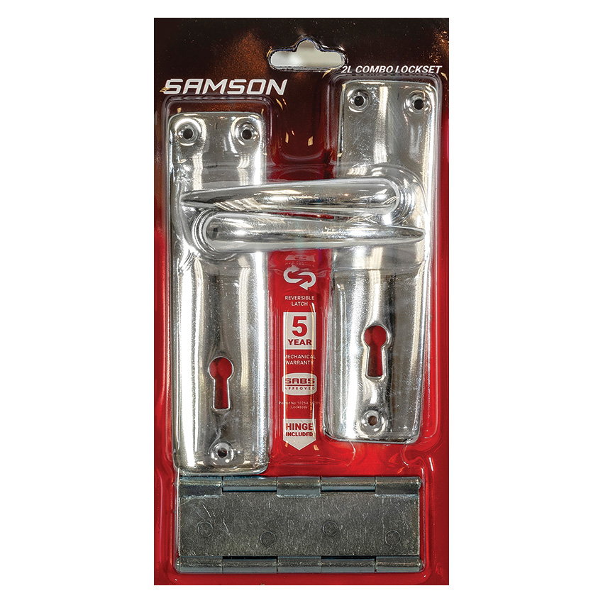 Samson Lockset Key 2 Lever SABS Combo+Hinge