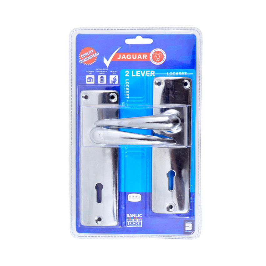 Jaguar Lockset - Chrome Plated - SABS - 2
