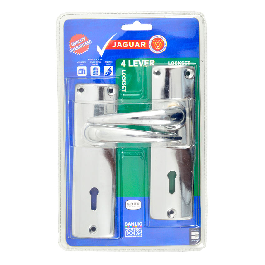 Jaguar Lockset - Chrome Plated - SABS - 4