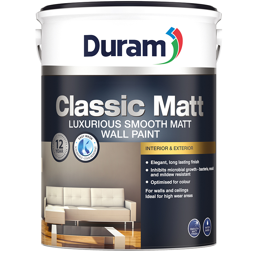 DURAM CLASSIC MATT 5L - WHITE