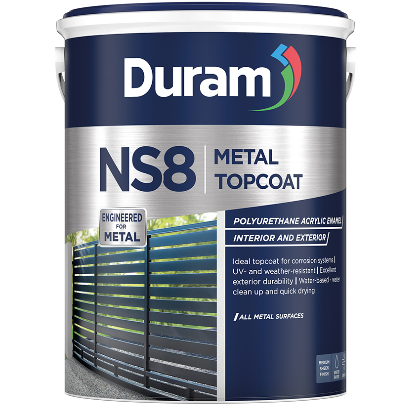 DURAM NS8 METAL TOPCOAT 5L - Black