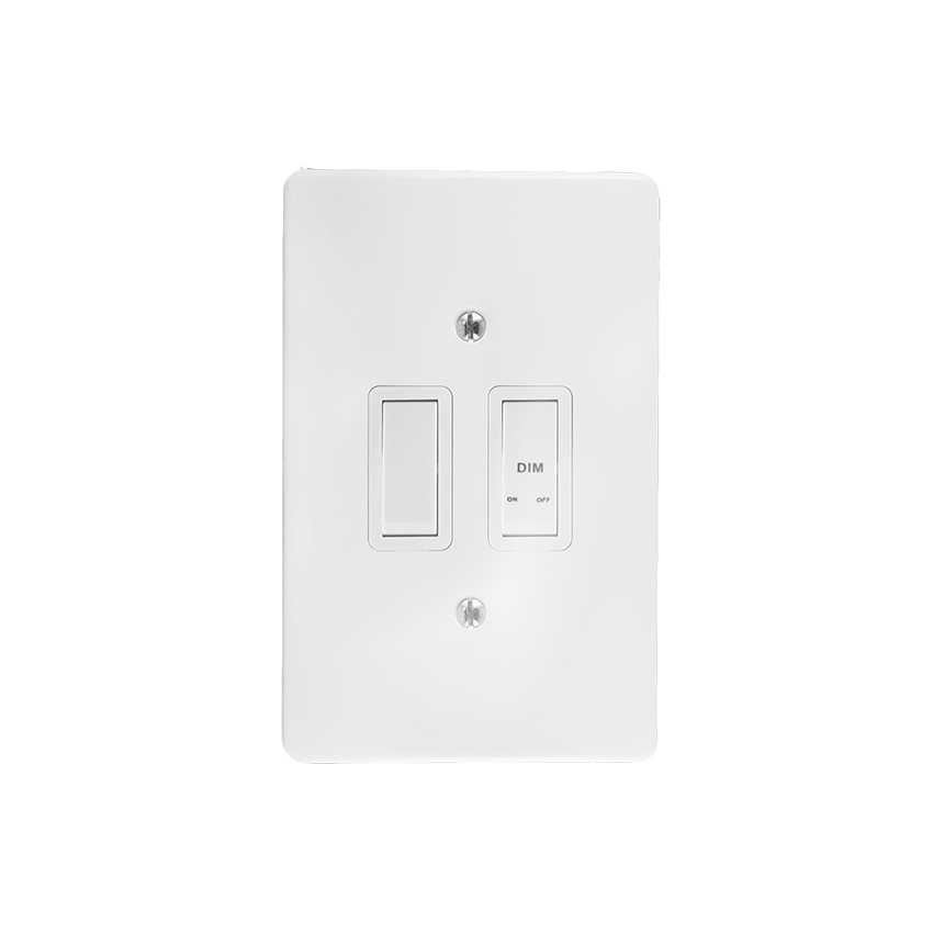 CRABTREE CLASSIC PRESS DIMM+COV 4x2 2L 500W LED