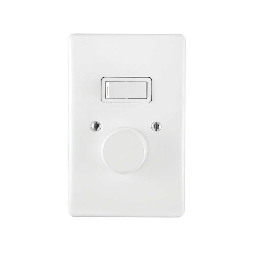 CRABTREE CLASSIC DIMMER +COVER ROT 4x2 1L 600W WHT