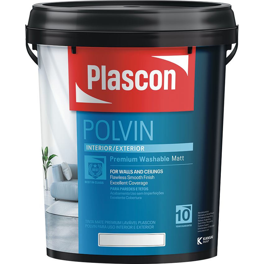 PLASCON POLVIN SUPER ACRYLIC 20L - Broken White