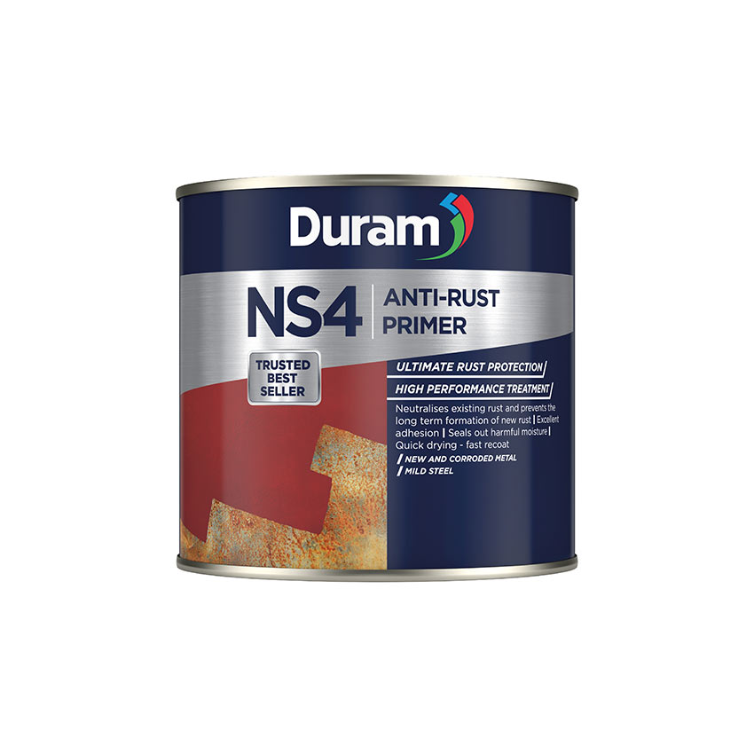 DURAM NS4 ANTI-RUST COATING 500ML - Red Oxide