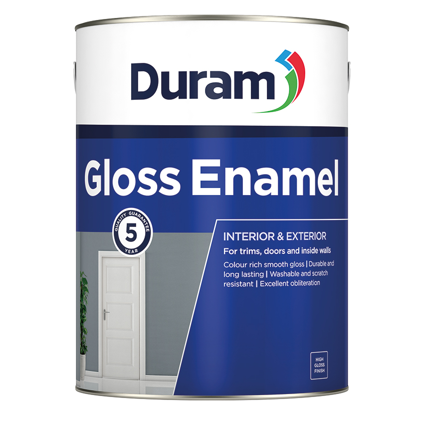 DURAM GLOSS ENAMEL 5L - Black