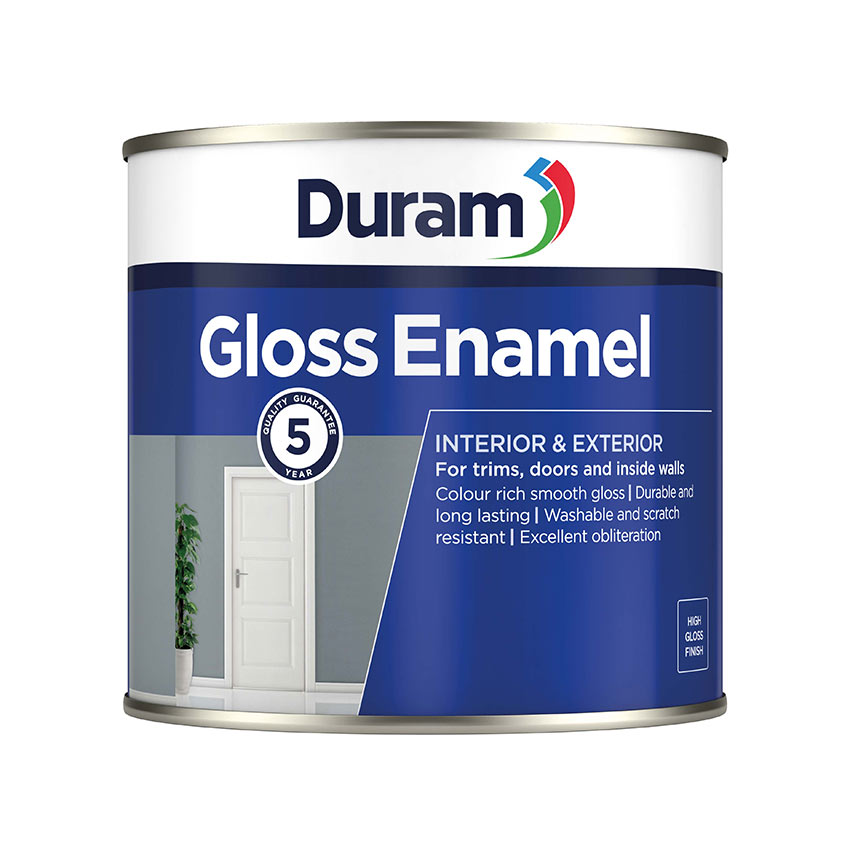 DURAM GLOSS ENAMEL 500ML - Black