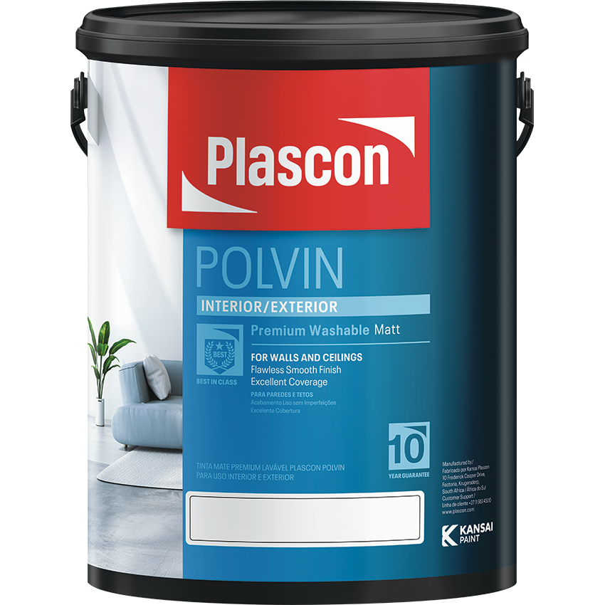 PLASCON POLVIN SUPER ACRYLIC 5L - Anstey Drift