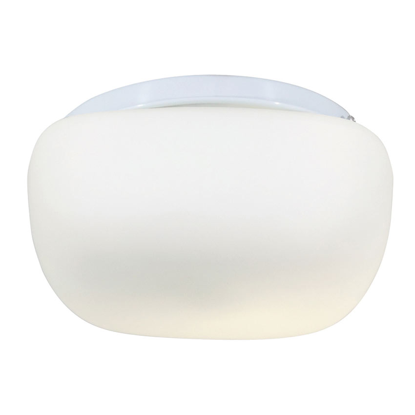 Eurolux Cheese Fitting Sqaure Opal Glass Ceiling Light - White - 200mm