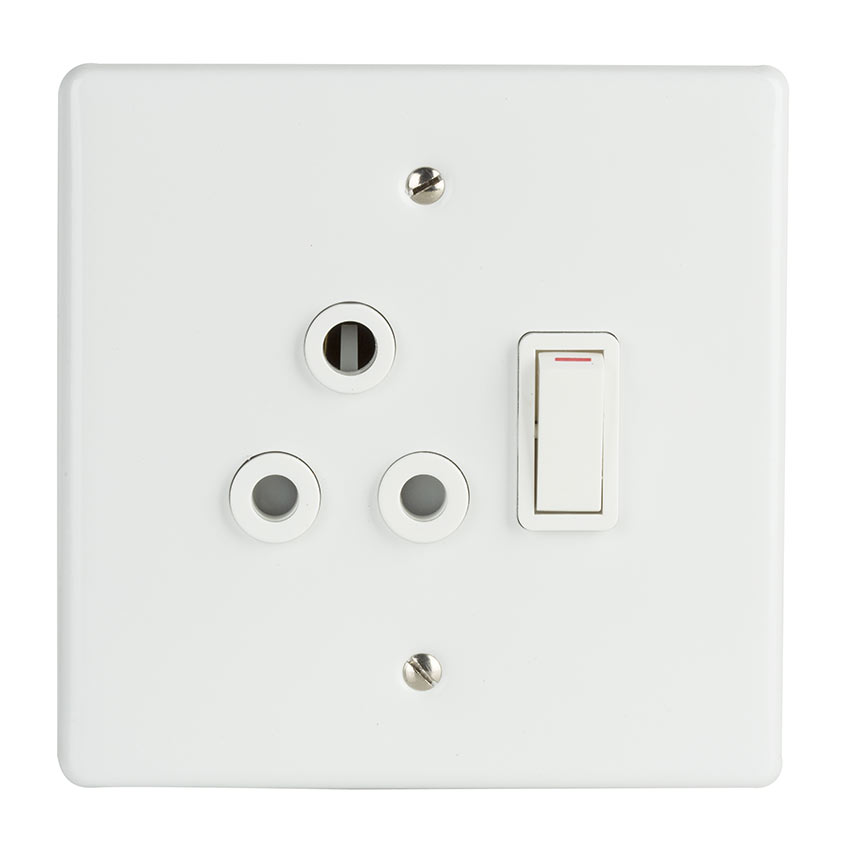 CRABTREE CLASSIC SSO +COV 4X4 SGL 16A STL WHT