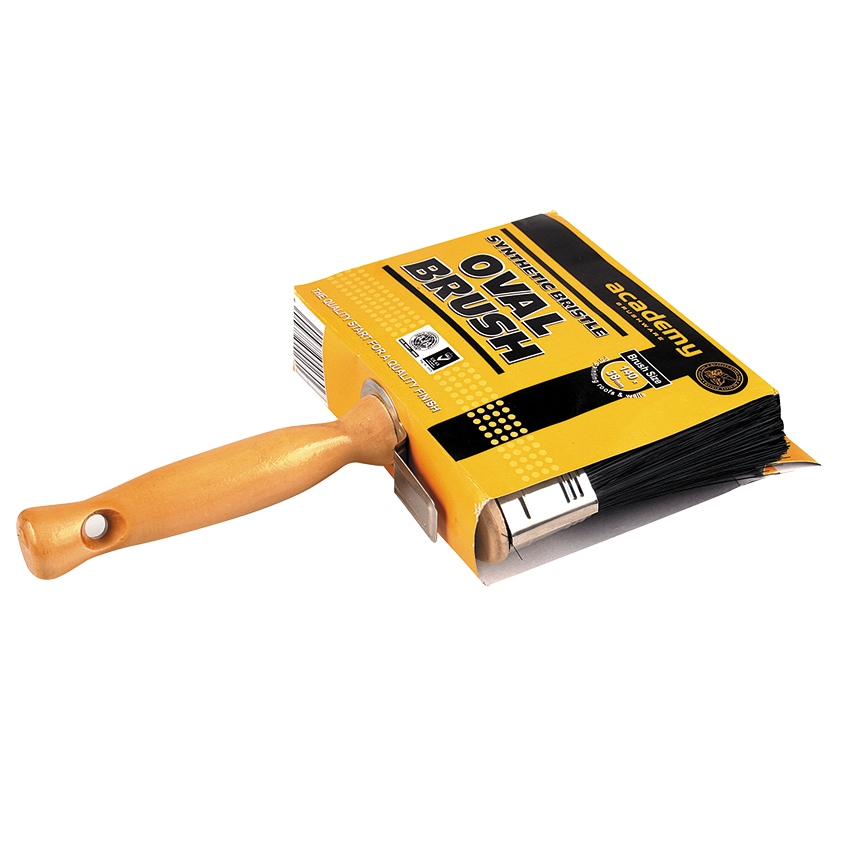 ACADEMY PURE BRISTLE OVAL BRUSH 140X38MM