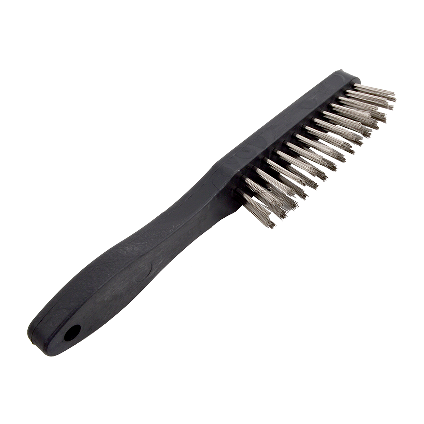 ACADEMY STAINLESS STEEL BRUSH WITH PLASTIC HANDLE