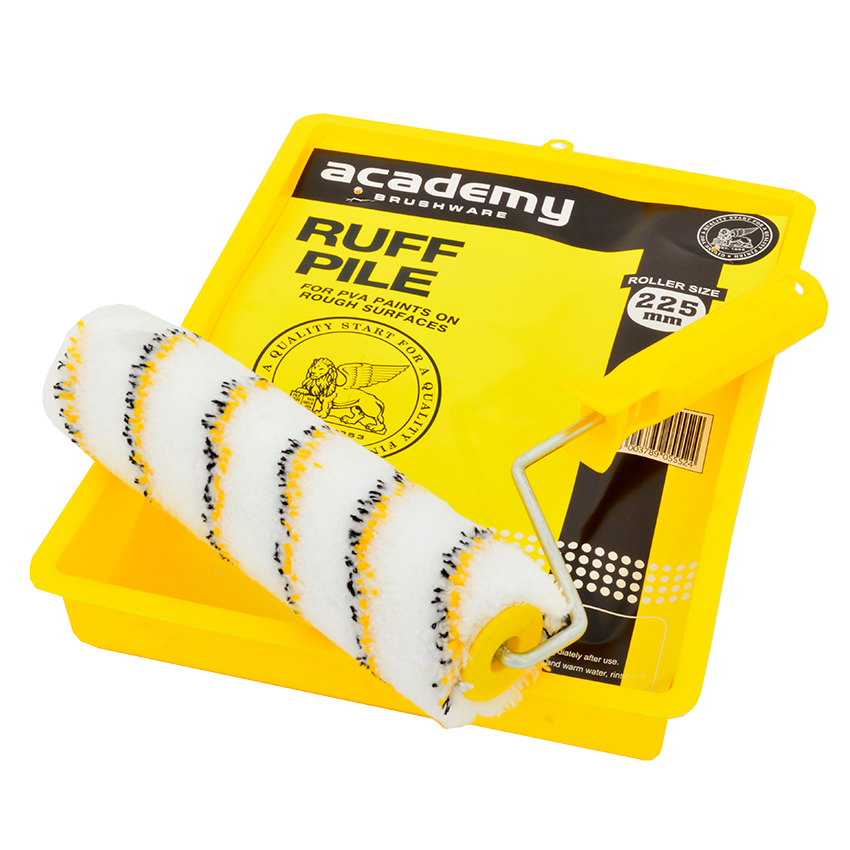 ACADEMY RUFFPILE ROLLER SET 225MM
