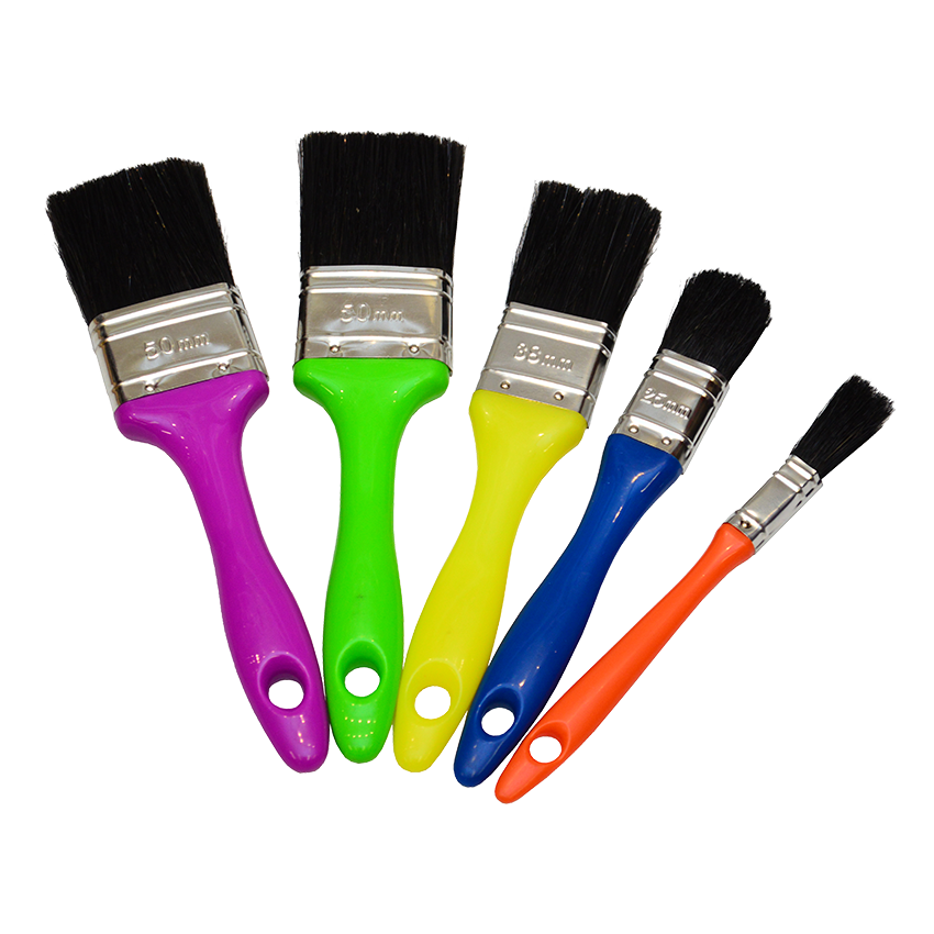 ACADEMY RAINBOW PAINT BRUSH SET - 5 PIECE