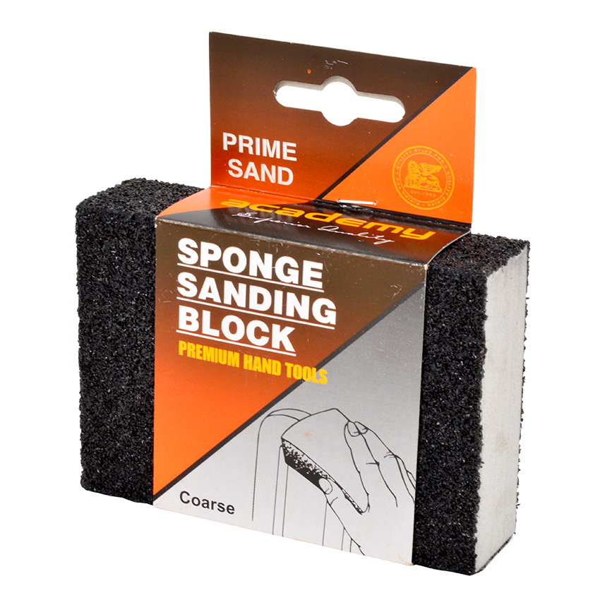 ACADEMY SANDING BLOCK - SPONGE - COARSE