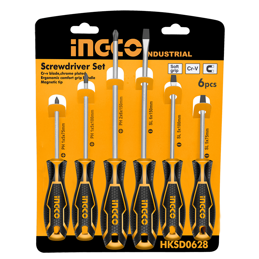 INGCO 6 PIECE SCREWDRIVER SET (HKSD0628)