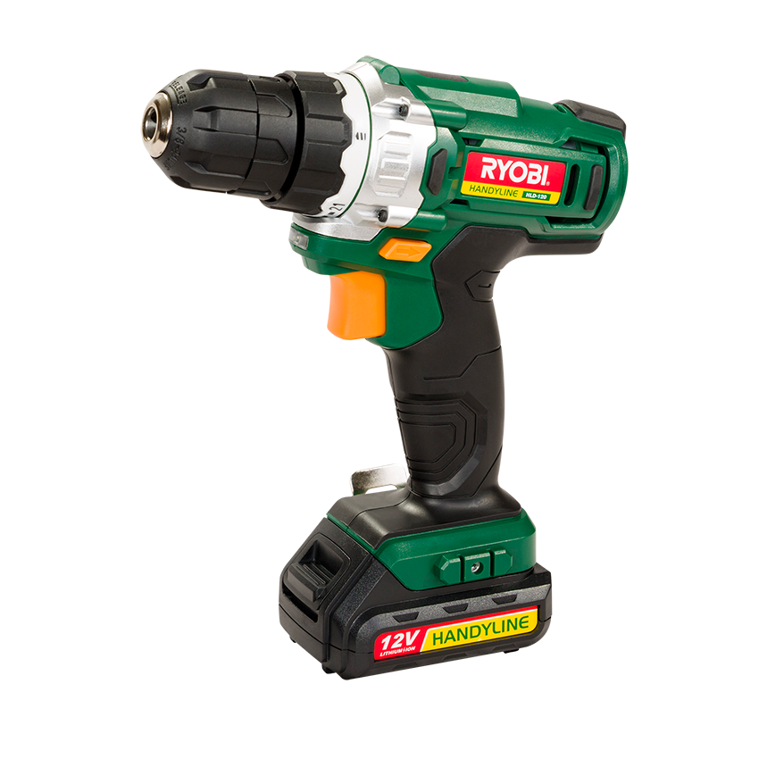 RYOBI HANDYLINE CORDLESS DRILL 10MM 12V LI-ION (HLD-120)