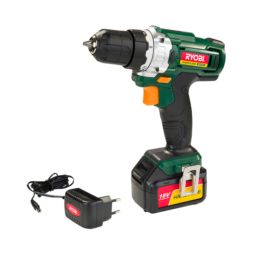 RYOBI HANDYLINE CORDLESS DRILL 10MM 18V LI-ION (HLD-180)