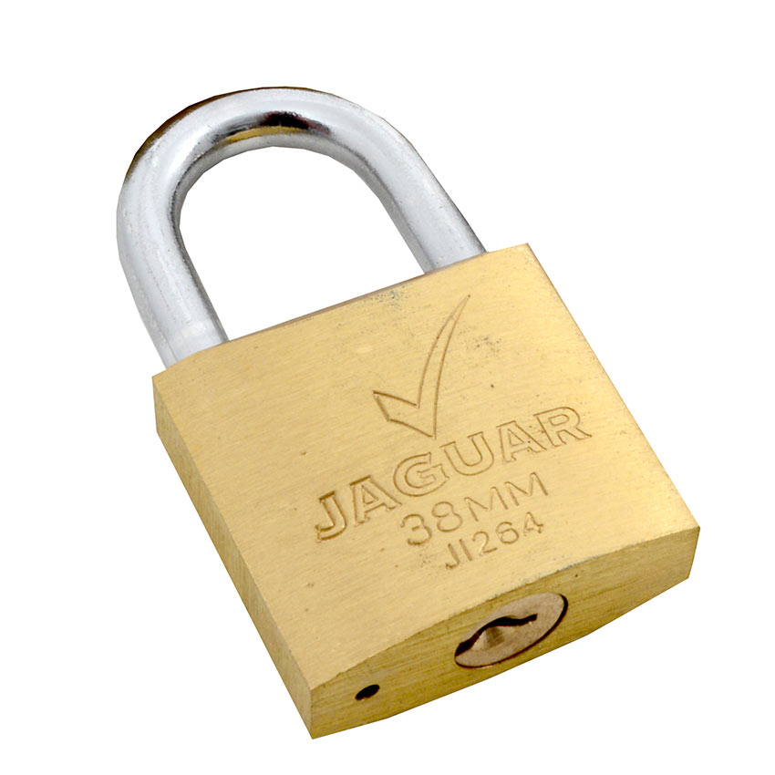 Jaguar Brass Padlock - 38mm