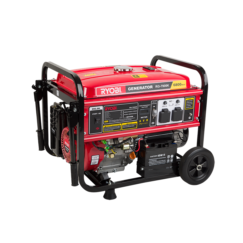 RYOBI GENERATOR KEY-START 4-STROKE 7500W (RG-7900K)