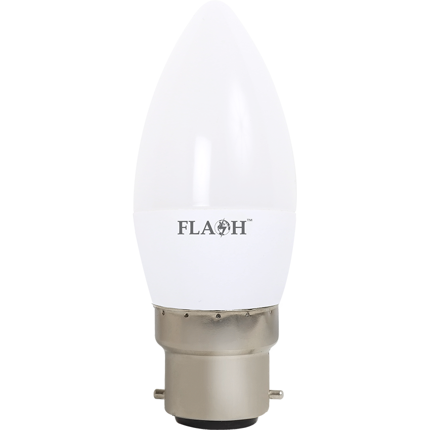 FLASH LED CANDLE OPAL B22 3W DAYLIGHT GLOBE