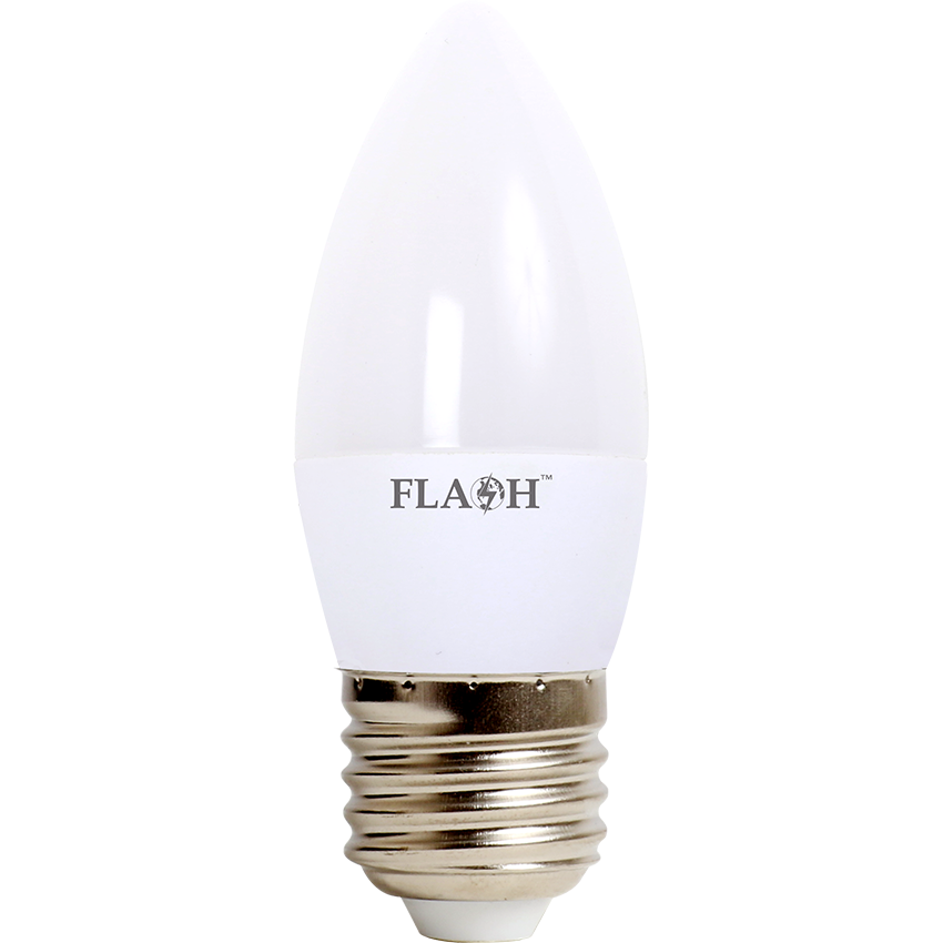 FLASH LED CANDLE OPAL E27 3W GLOBE - DAYLIGHT