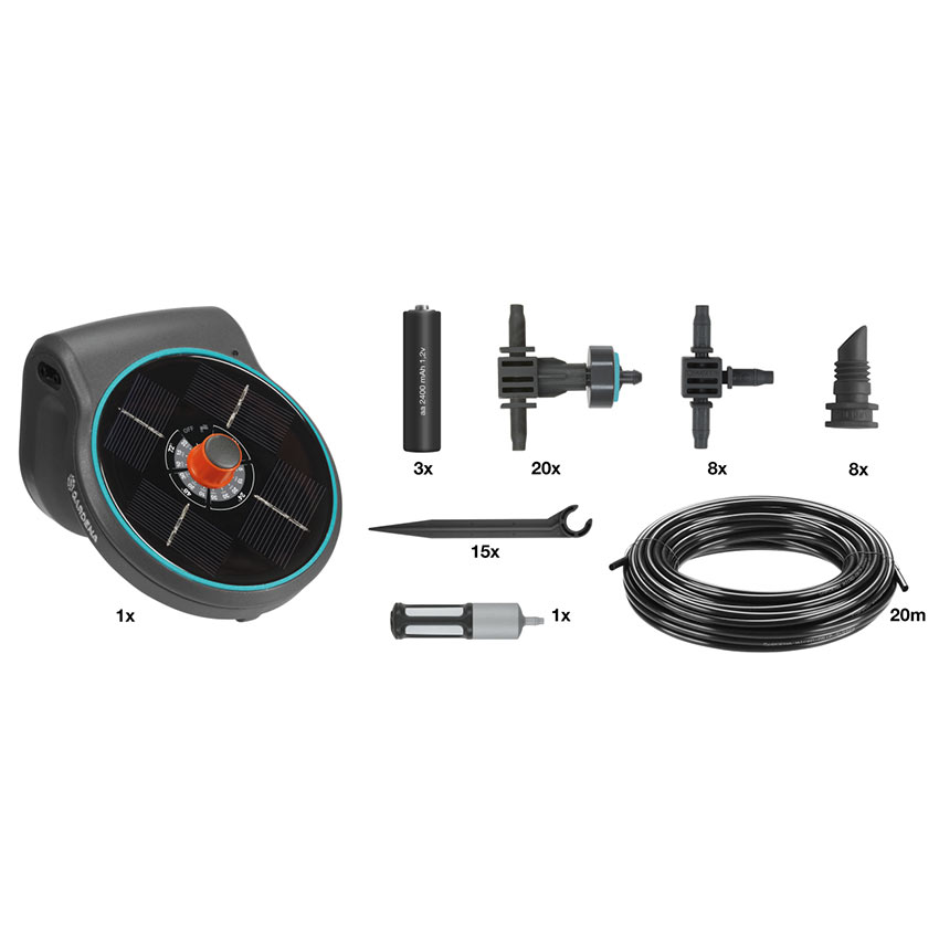 GARDENA City Gardening AquaBloom Solar Powered Irrigation Set