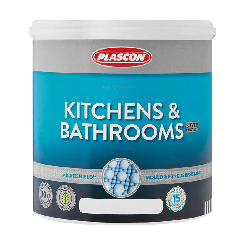 PLASCON KITCHENS & BATHROOMS WHITE 2.5L