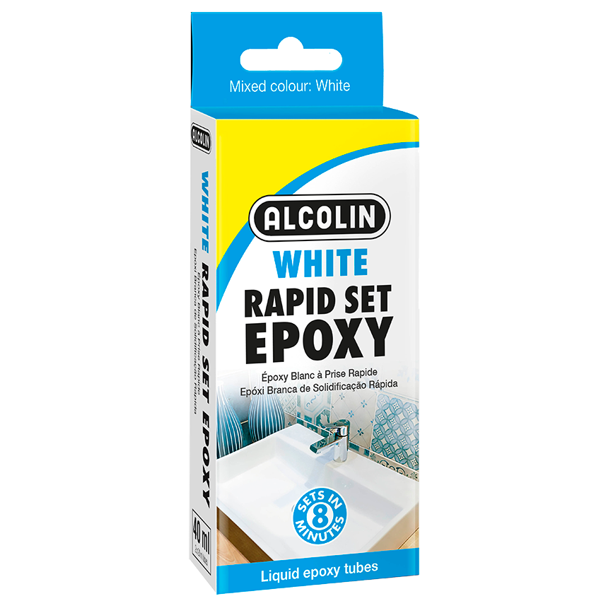ALCOLIN ADHESIVE EPOXY LIQUID RAPID SET 40ML - WHITE