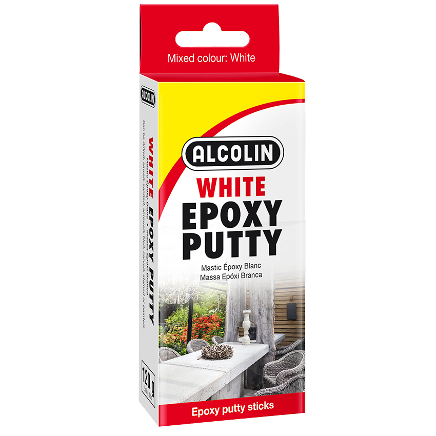 ALCOLIN ADHESIVE EPOXY PUTTY 120G (2 X 60G) - WHITE