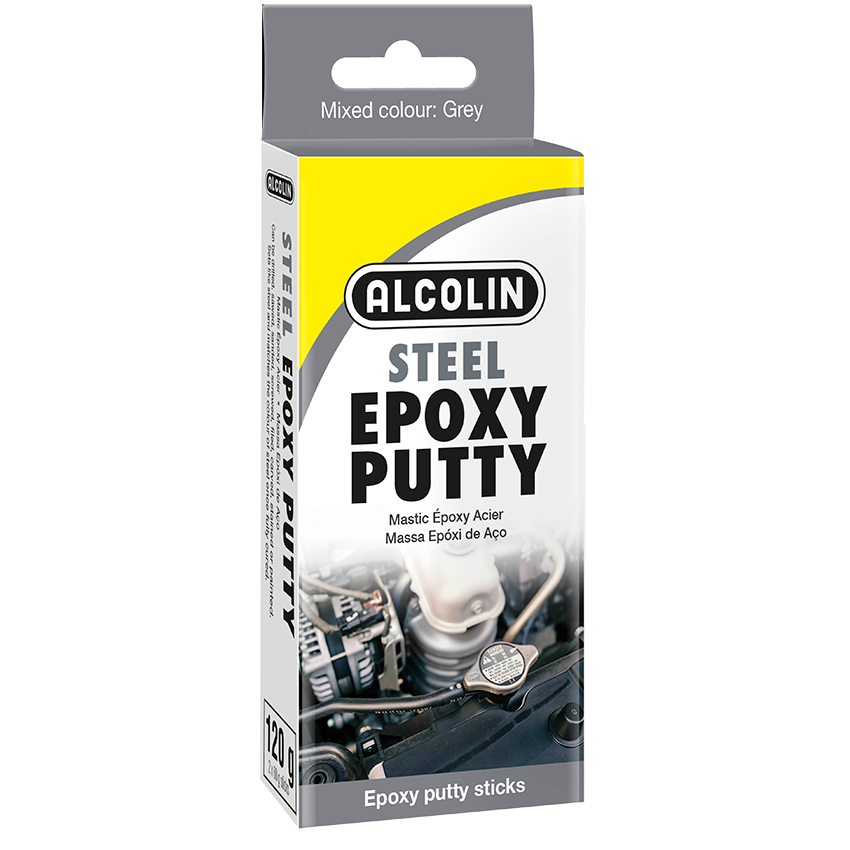 ALCOLIN ADHESIVE EPOXY PUTTY 120G (2 X 60G) - STEEL