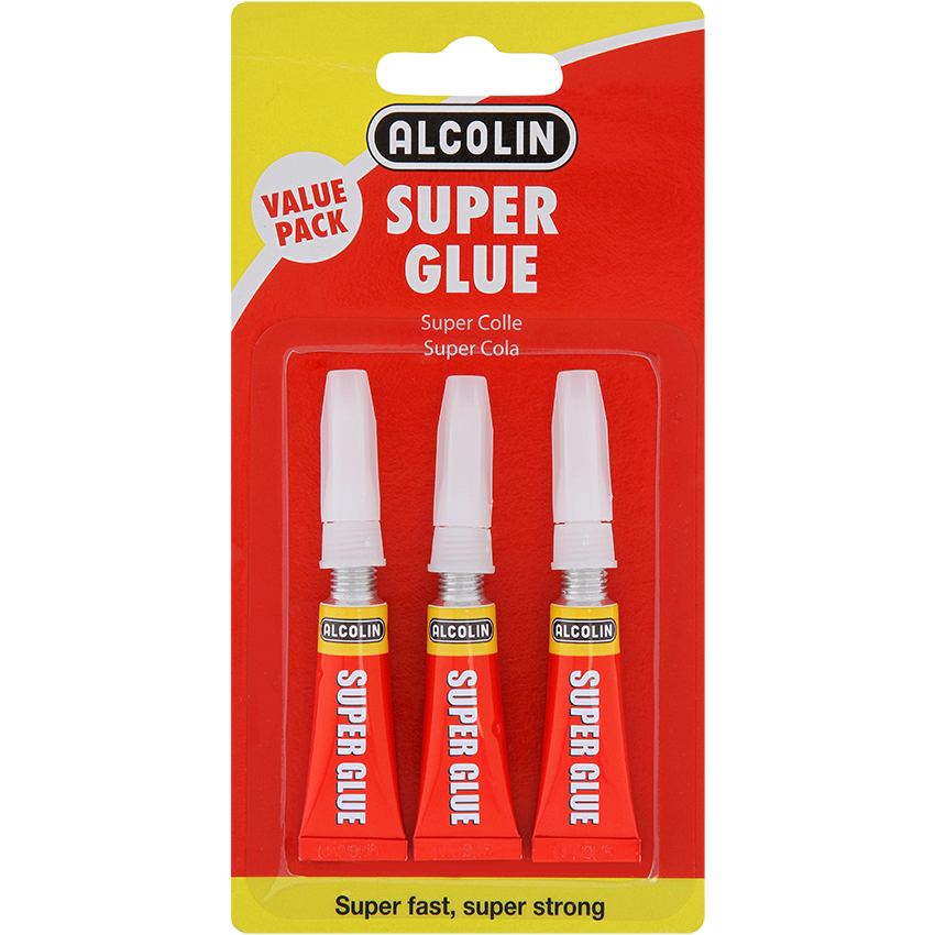 ALCOLIN ADHESIVE SUPER GLUE VALUE PACK 3X3G