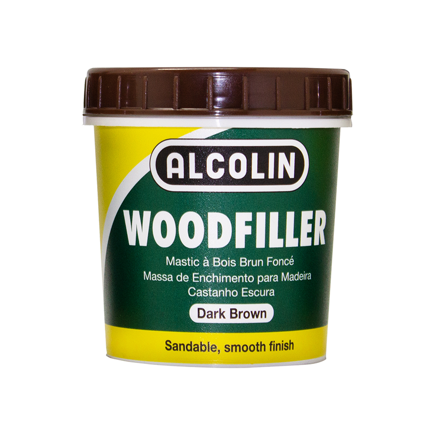 ALCOLIN WOODFILLER - 200G, DARK BROWN