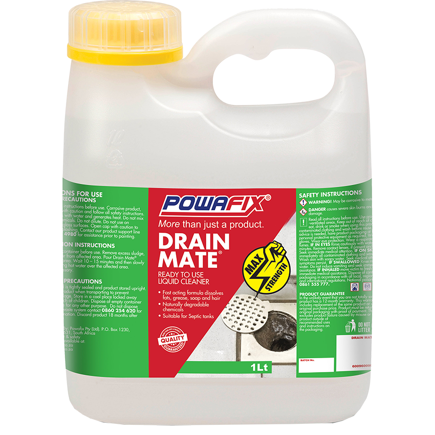 POWAFIX DRAIN MATE LIQUID CLEANER - 1L