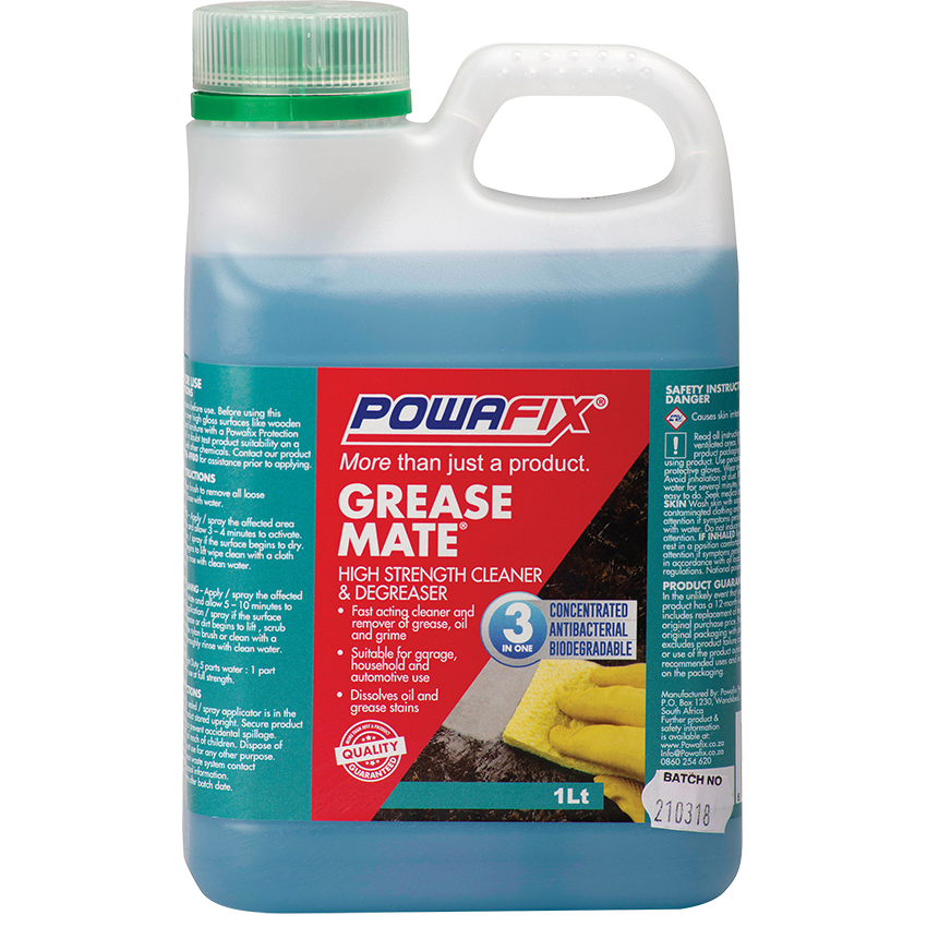 POWAFIX GREASE MATE WATER BASED DEGREASER - 1L