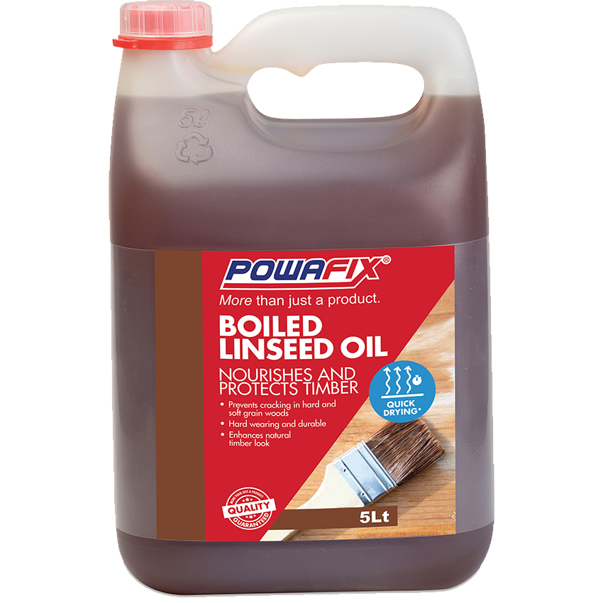 POWAFIX BOILED LINSEED TIMBER OIL - 5L
