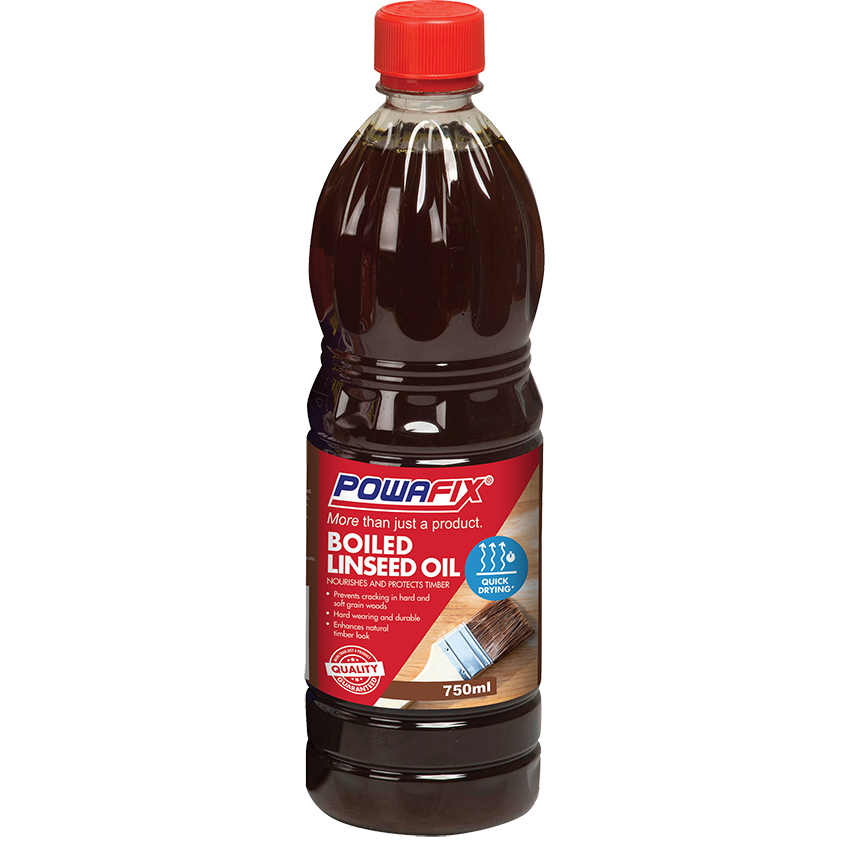 POWAFIX BOILED LINSEED TIMBER OIL - 750ML