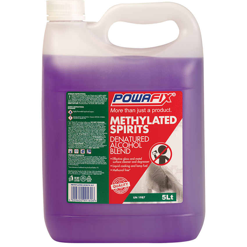 POWAFIX METHYLATED SPIRITS - 5L