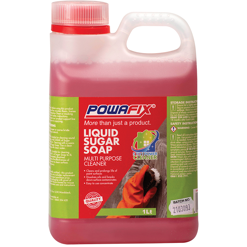 POWAFIX SUGAR SOAP LIQUID CONCENTRATE - 1L