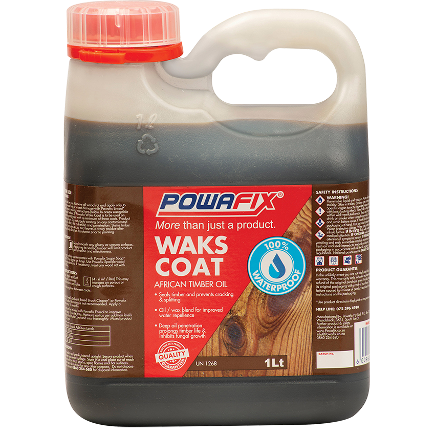 POWAFIX WAKS COAT TIMBER OIL - 1L