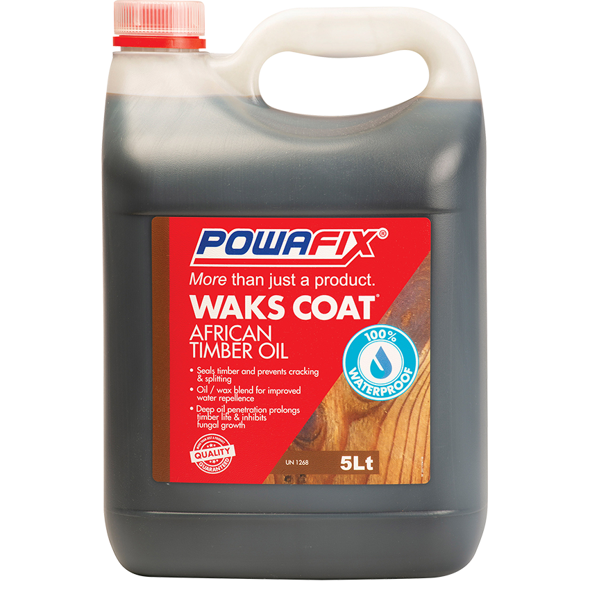 POWAFIX WAKS COAT TIMBER OIL - 5L
