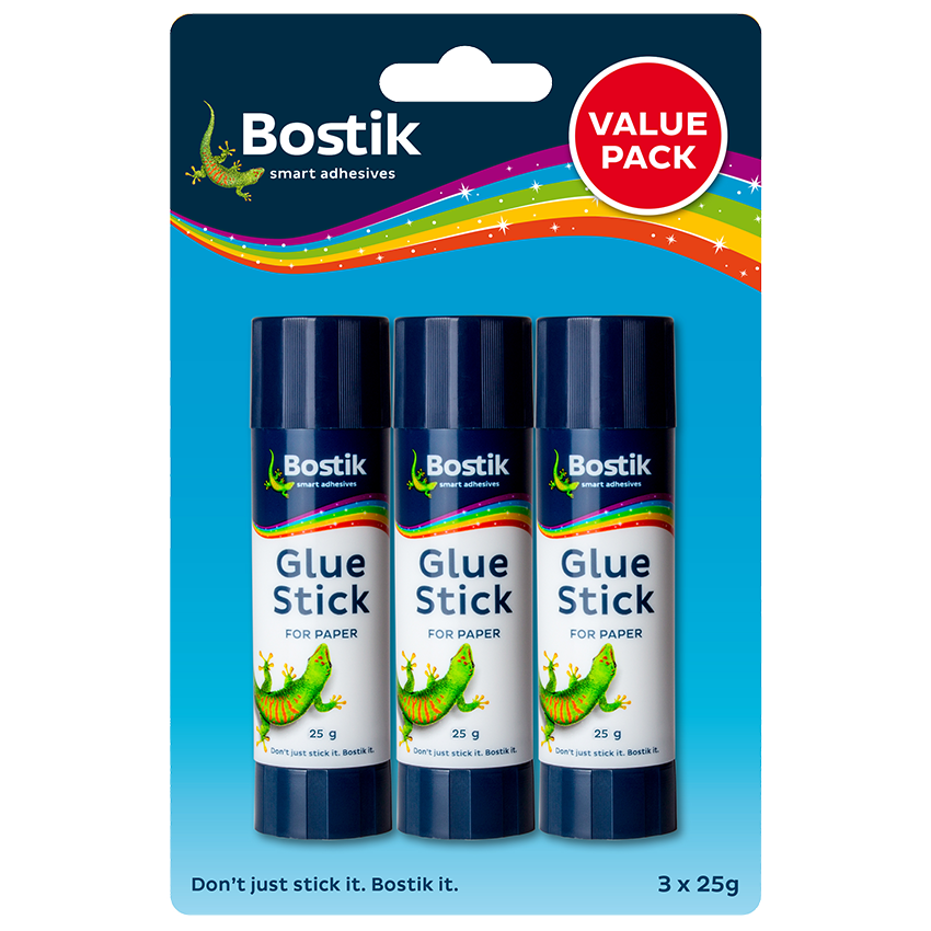 BOSTIK GLUE STICK 25G VALUE PACK 3PK