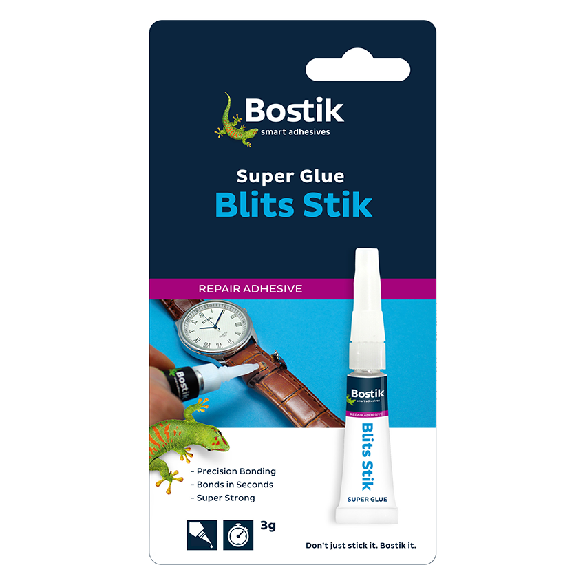 BOSTIK ADHESIVE BLITS STIK SUPER GLUE 3G
