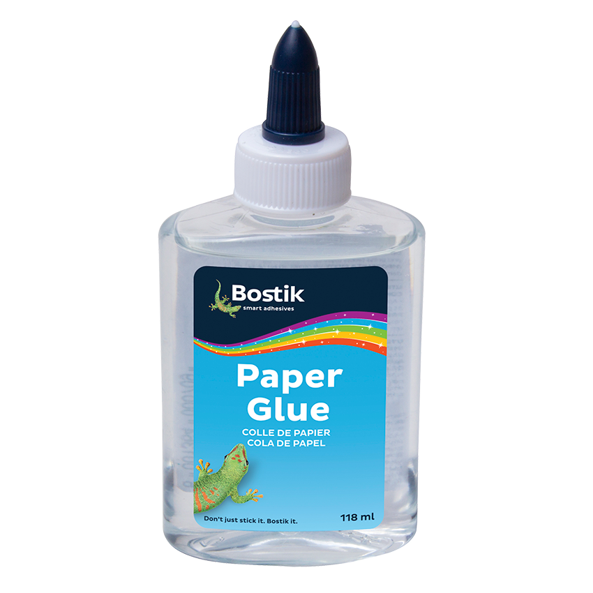 BOSTIK PAPER GLUE CLEAR 118ML