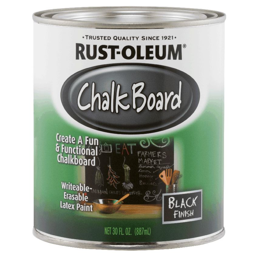 RUST-OLEUM CHALKBOARD BRUSH - 887ML - BLACK