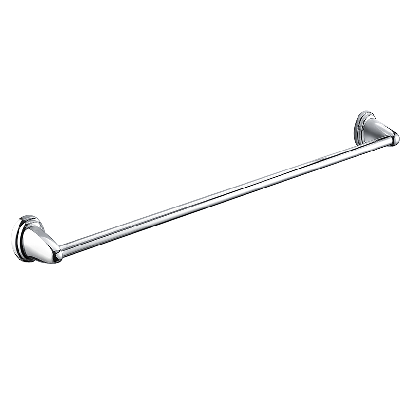 Bay Single Towel Rail Chrome 600mm