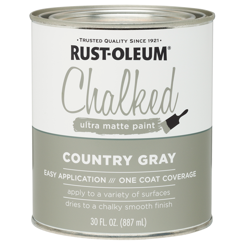 RUST-OLEUM CHALKED PAINT - 887ML - Country grey