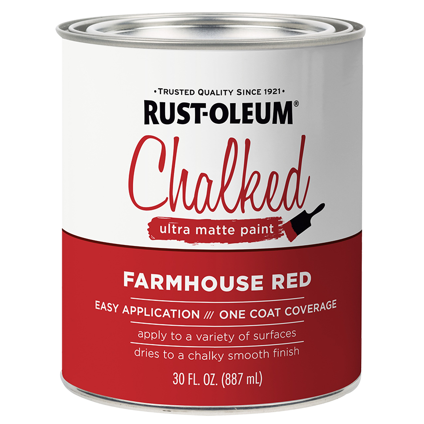 RUST-OLEUM CHALKED PAINT - 946ML - Farmhouse red