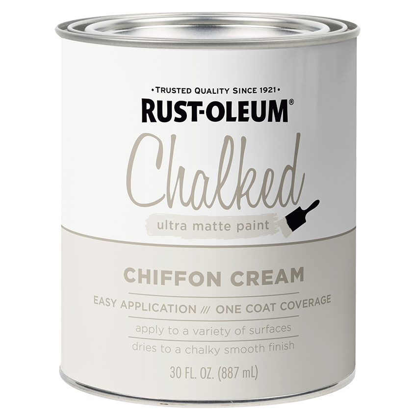 RUST-OLEUM CHALKED PAINT - 946ML - Chiffon cream